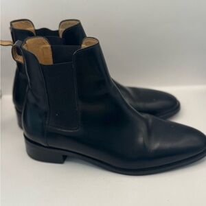 COS Women’s 39 /‎ US 9 Black Chelsea Ankle Boots Slip-On 1.25” Heel